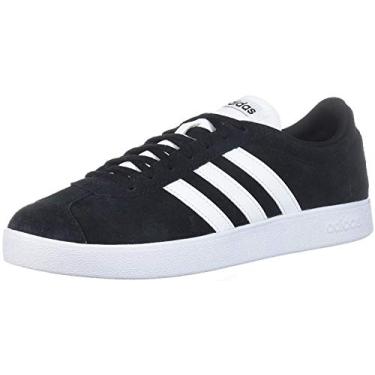 Imagem de adidas Tênis de skate masculino Vl Court 2.0, Preto/branco/branco, 38