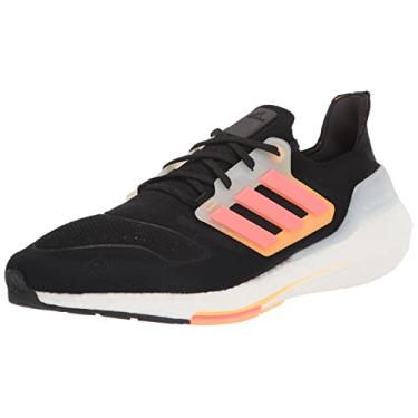 Imagem de adidas Ultraboost 22 Heat.rdy Tênis de corrida masculino, Preto/Turbo/Laranja Flash, 44