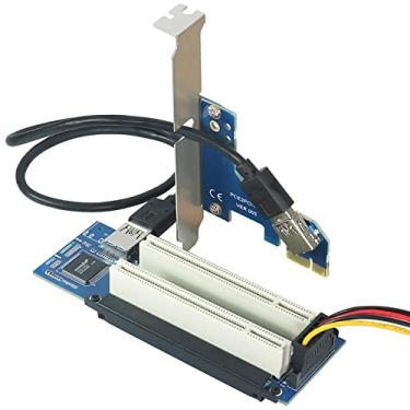 Imagem de Placa adaptador PCIe para PCI, conversor PCI Express x1 para PCI, cartão extensor PCI-e com cabo USB3.0 para placa de som de mesa