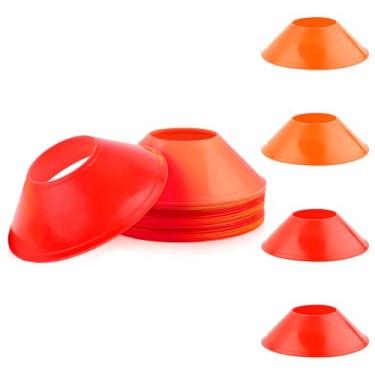 Imagem de XIHIRCD 20 peças de cones de futebol para treinamento, agilidade flexível, pequenos cones esportivos, mini cones de treinamento, marcadores de campo para esportes, basquete, futebol, equipamento de