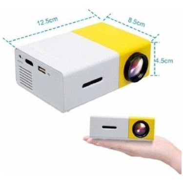 Imagem de Mini Projetor Portátil Led 1080p 600 Lúmens Hdmi - oem