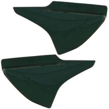 Imagem de Tampa Lateral Titan 150 Job 2004 à 2008 Par Branco Cromo Forte Modelo 