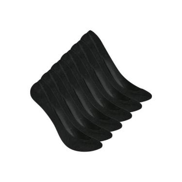 Imagem de Kit 6 Pares de Sapatilhas Selene 7340-003 - Genérico, Preto