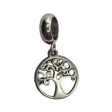 Imagem de Berloque Pingente Árvore Da Vida Aço Cirúrgico Inox - aço inox