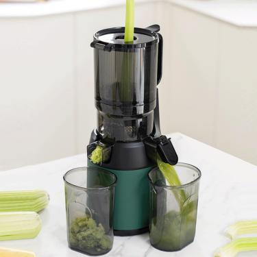 Imagem de MáQuina De Espremedor De Frutas-MáQuina De Espremedor De MastigaçãO - Prensa A Frio E Espremedor De Cenoura Com Calha 13Cm Largura - MáQuinas De Espremedor Lento Para Frutas E Vegetais,Green