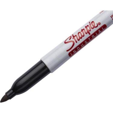 Imagem de Marcadores permanentes industriais Sharpie - Ponto marcador fino - Pre