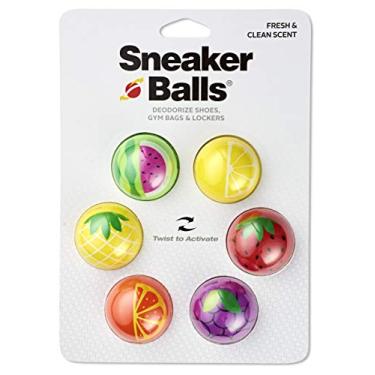 Imagem de Sneaker Balls Fruitastic Sof Eliminador e removedor de sapato, 3PK-Fresh, blocos de perfume limpos, odores - torcer para ativar, designs coloridos, pacote com 6