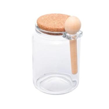 Imagem de Porta Mantimento Redondo com Tampa de Rolha e Colher 650ml - Lyor