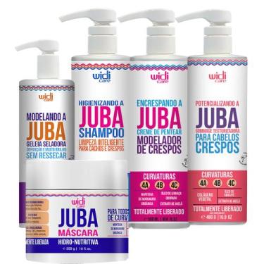 Imagem de Kit Widi Care Juba Gommage, Encresp, Sham, Geleia e Máscara