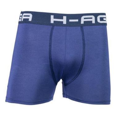 Imagem de Cueca Box Boxer Adulto Microfibra Original - Básica Linda, Azul, Marin