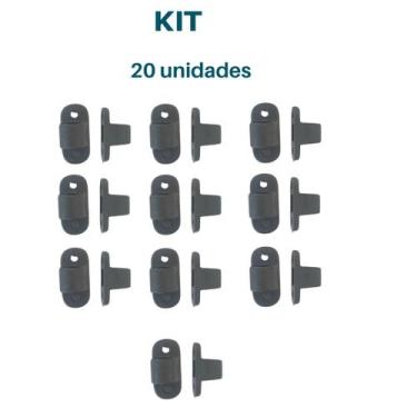 Imagem de Kit 20 un passador cordão de cortina ônibus e vans - JANPOL, CINZA ESC
