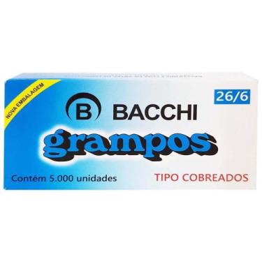 Imagem de Grampo 26/6 Cobreado Bacchi 5000 Unidades