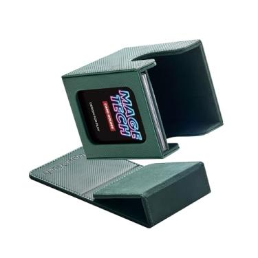 Imagem de Mage Tech Commander Deck Box Lite - Card Display with Mini Snap Card Holder & Removable Cover, Fits 100+ Single-Sleeved Cards, Ideal for MTG, PTCG, OPCG, SWU & More (Green)