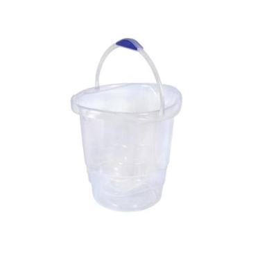 Imagem de Baldes Transparente ou Azul Translucido 8 Litros - BRASAMI, Transparen