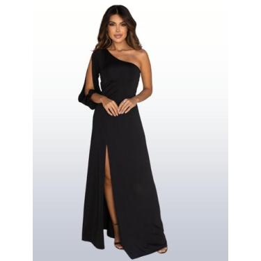 Imagem de Vestido Longo De Festa Elegante Social Tubinho Madrinha Casamento Moda