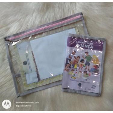 Imagem de Pasta porta documentos e porta caderneta de vacinação com zíper kit  -