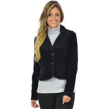 Imagem de Casaco veludo fenomenal, Preto, G