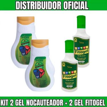 Imagem de 2 Gel Nocauteador Massageador + 2 Fitogel - Dokmos
