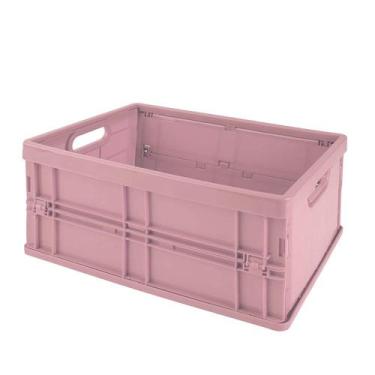 Imagem de Caixa Dobrável Pequena Rosa Antigo - MOR