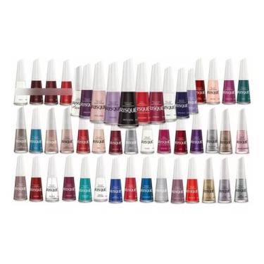 Imagem de Kit c/ 30 Esmaltes Risqué Cores Sortidas Sem Repetição