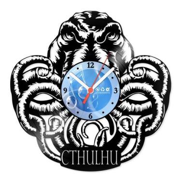 Imagem de Relógio De Parede Disco Vinil Diversos - Estátua Cthulhu - VDI-238 - M
