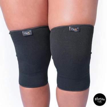 Imagem de Joelheira De Compressão Elástica Alivia Dor Esporte Futebol Caminhada 