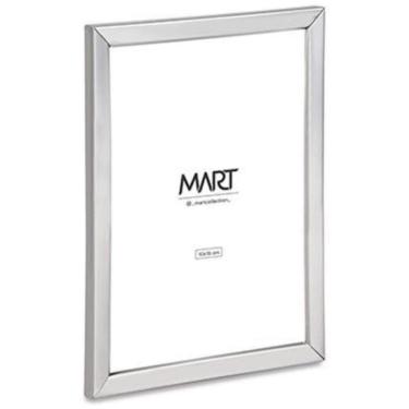 Imagem de Porta Retrato Em Metal Prata 10x15 Cm
