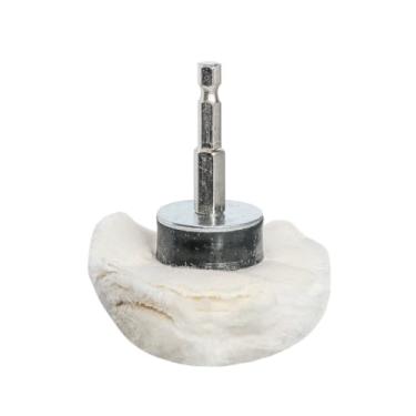 Imagem de 6mm Shank Algodão Polimento Rodas Pano Polimento Roda Moedor para Jóias Madeira Metal Abrasivo Ferramentas Cone Escova, tipo cogumelo 65mm