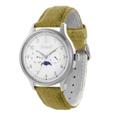 Imagem de Uncle Jack Relógios Harry Potter Edição Limitada para Homens e Mulheres | Caixa de Aço Inoxidável, Pulseira de Camurça | Coleção Hogwarts House - Grifinória, Sonserina, Lufa-Lufa e Corvinal, Lufa-Lufa, 40mm