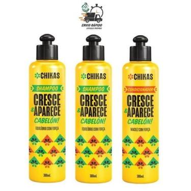 Imagem de Shampoo 600ml e Condicion 300ml Estimula Crescimento Chikas - Bio Extr