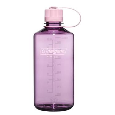 Imagem de Nalgene Garrafa de água Sustain Tritan livre de BPA feita com material derivado de 50% de resíduos de plástico, 946 ml, boca estreita, flor de cerejeira