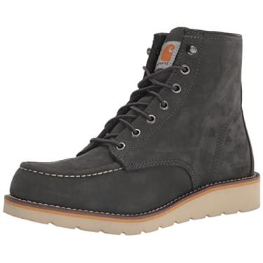 Imagem de Carhartt 6" Moc Soft Toe Wedge Boot Dark Grey Nubuck 6 B (M)