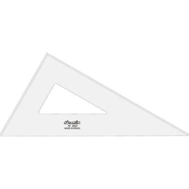 Imagem de Esquadro Acrilico 60g. 32cm Trident S/escala 2632
