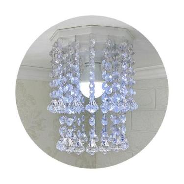 Imagem de Lustre cristal acrílico inox - Design moderno - Lustres Sh Design