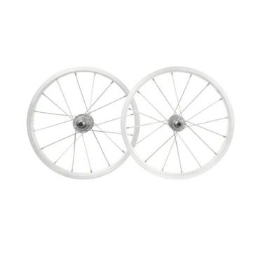 Imagem de Roda 16 aluminio viper montada (par) branco - VIPPER