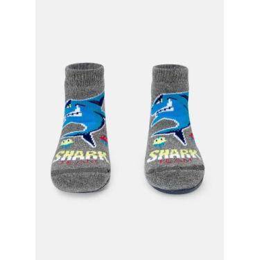 Imagem de Meia Soquete Pansocks Bebê Menino Tubarão Gamer - Puket, 15 A 18