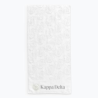 Imagem de Sorority Shop Toalha de praia Kappa Delta - Design leve da marca 162 cm x 76 cm, cobertor de praia de microfibra macia, cobertor de toalha Kappa Delta leve e durável, absorção de água, secagem rápida