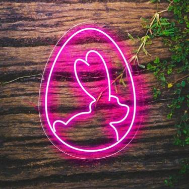 Imagem de Painel Neon Led Ovo de Páscoa Chocolate Decorativo - Bloom