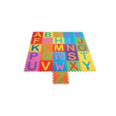 Imagem de Tatame Tapete EVA Alfabeto Colorido 28x28cm - 26 unid - Evamax