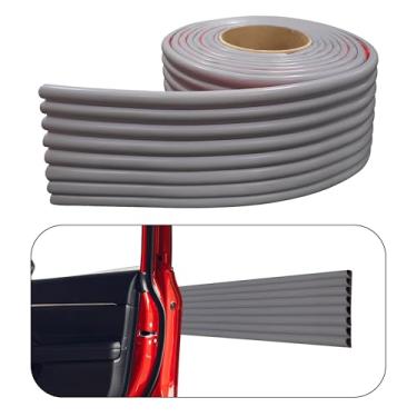 Imagem de RUBBER BOND Protetores De Parede De Garagem Com Ligação De Borracha - Protetores De Para-Choque De Borracha Autoadesivos Fortes De 4 Pol. X 12 Pés Para Paredes De Garagem - Protetor De Parede De Gar