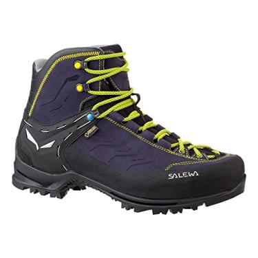 Imagem de Salewa Bota masculina Rapace GTX para montanhismo | Montanhismo, escalada alpina, trekking alpino | Forro respirável impermeável Gore-Tex, compatível com crampon, cabedal de nobuck durável, Preto
