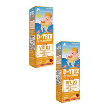 Imagem de 2x D Trix- Vitamina D3 Kids- 30ml- Morango- Flora Nativa - Flora Nativ