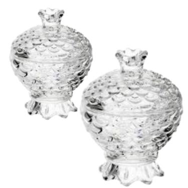 Imagem de Bomboniere De Vidro Pineapple 9.5x13.5Cm Lyor