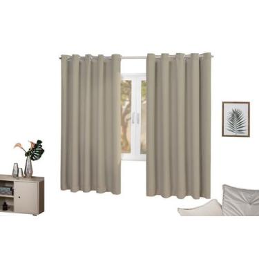 Imagem de Cortina  Com Voil Corta Luz Ilhós Tabaco 2,00x2,00 - Empório Luz, Avel