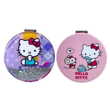 Imagem de Espelho Dobrável Para Mulheres Meninas Hello Kitty Sanrio