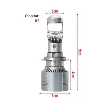 Imagem de Par Lâmpada Super Led H7 9000L
