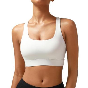Imagem de Sutiã esportivo RUNNING GIRL High Impact Support branco tamanho M