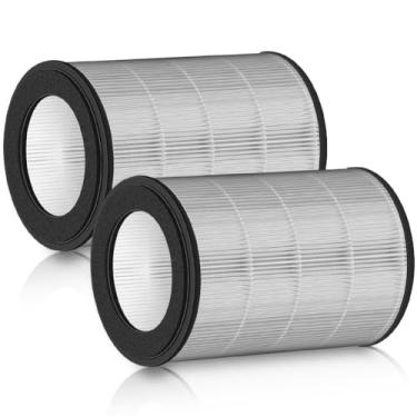 Imagem de JISIZKY Filtro de ar de substituição MC710 DR-HPA019 compatível com ventilador de torre de purificador de ar Dreo MC710S DR-HPA019, filtro de carbono ativado HEPA verdadeiro H13 (pacote com 2)