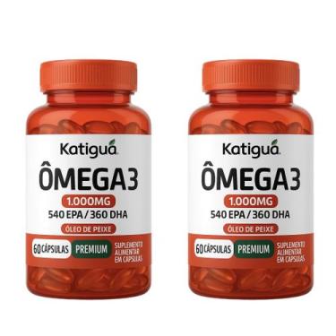 Imagem de Kit 2 Ômega 3 1.000mg 540 Epa/ 360 Dha 60 Cápsulas - Katigua