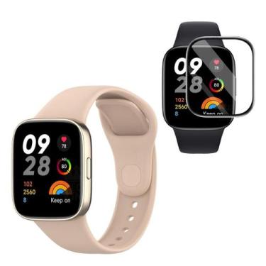 Imagem de Pulseira Confortável e Película Para Redmi Watch 3 - Tech king , Nude